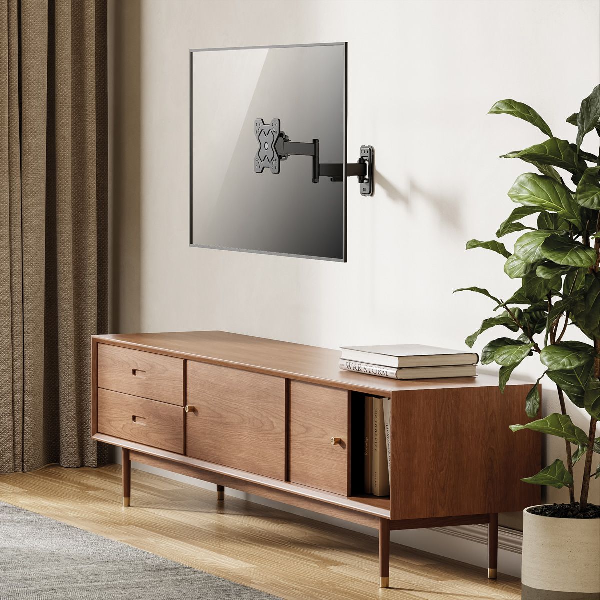 VALUE Bras TV mural pivotant, 3 axes, 13-32 pouces, jusqu'à 20 kg