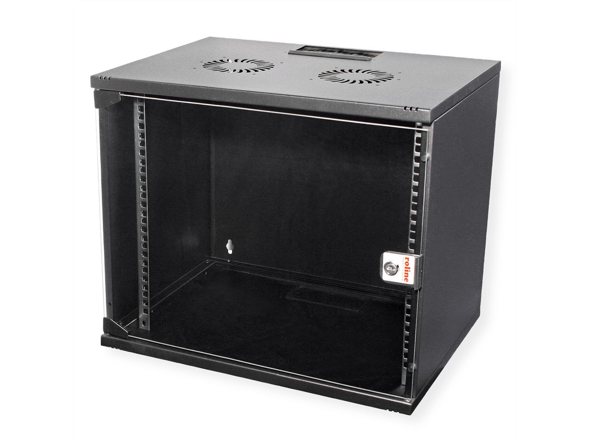 ROLINE 19" Boîtier mural Basic 9U, 540x400 LxP En kit noir