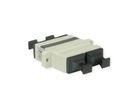 TELEGÄRTNER  Coupleur SC Duplex, Multimode, Manchon en céramique, boîtier en plastique, beige