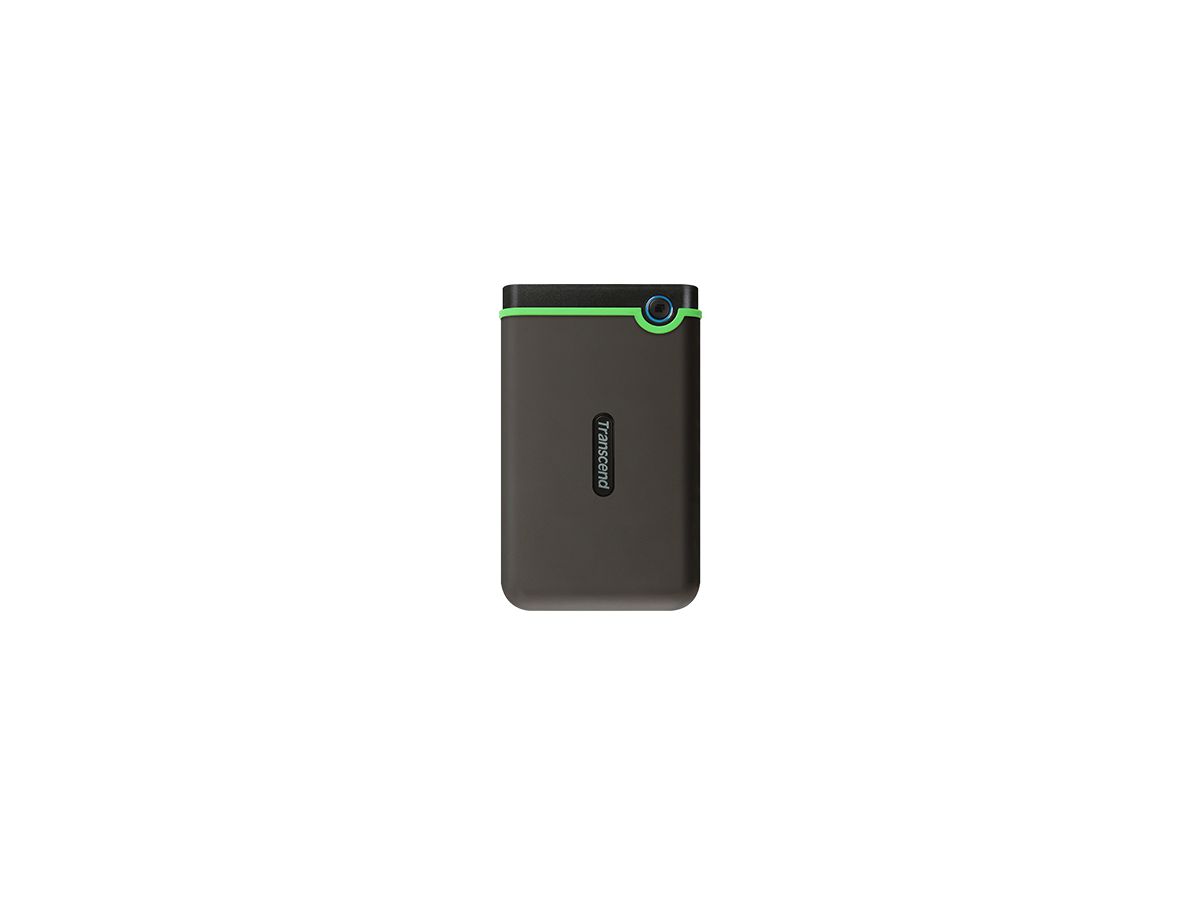 Transcend StoreJet 25M3C disque dur externe 2000 Go Noir, Vert