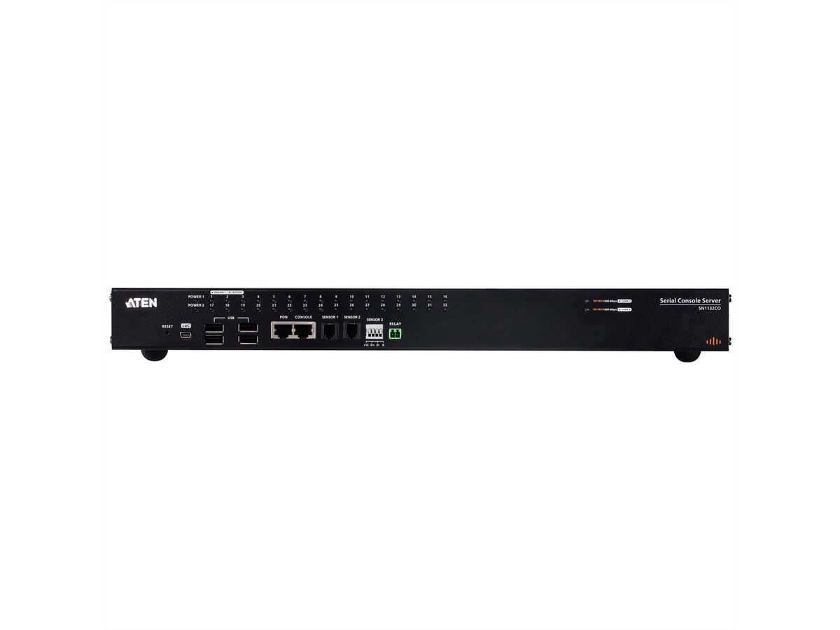 ATEN SN1132CO Serveur Console Série Série 32 ports avec double alimentation / SFP