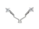 ROLINE Support double LCD, fixation sur bureau, vérin à gaz, 5 articulations, 17-23", jusqu'à 2x 9 kg, argent