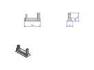 BACHMANN Socle adhésif DESK 2