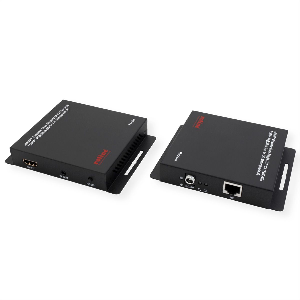 ROLINE Prolongateur HDMI sur IP, 4K30Hz, 120m, avec IR