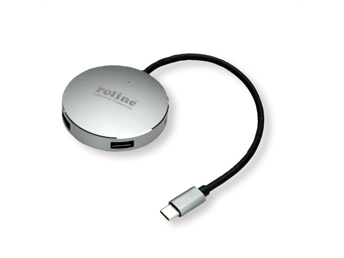 ROLINE Hub USB 3.2 Gen 2, 4 ports, prise type C - SECOMP France