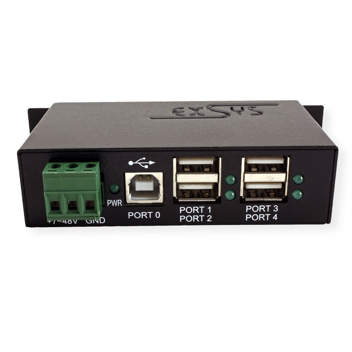 EXSYS EX-1163HMS-WT Hub 4 ports USB 2.0 avec protection de surtension