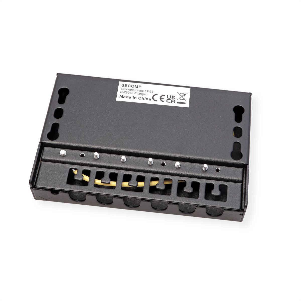 ROLINE Mini panneau Cat.6A/ClassEA 6 ports, 0,5U, blindé, noir