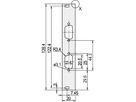 SCHROFF Face avant, plate, Refrofit Shielding, D-Sub Cutout, 3 U, 4 HP, 2 x 9 broches, 2,5 mm, alu, anodisé avant, conducteur arrière