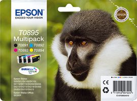 Epson Monkey Multipack "Singe" 4 couleurs - Encre DURABrite Ultra noire, cyan, magenta, jaune