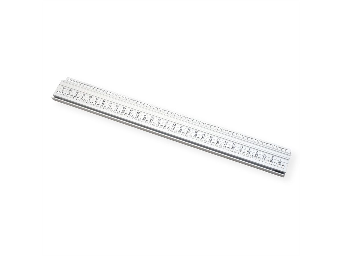 Rail horizontal SCHROFF, avant, type H-LD, lourd, lèvre longue, pour application IEEE, 63 HP