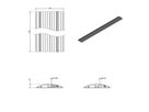 DATAFLEX Addit protège-câbles, droit 423, noir, 150 cm