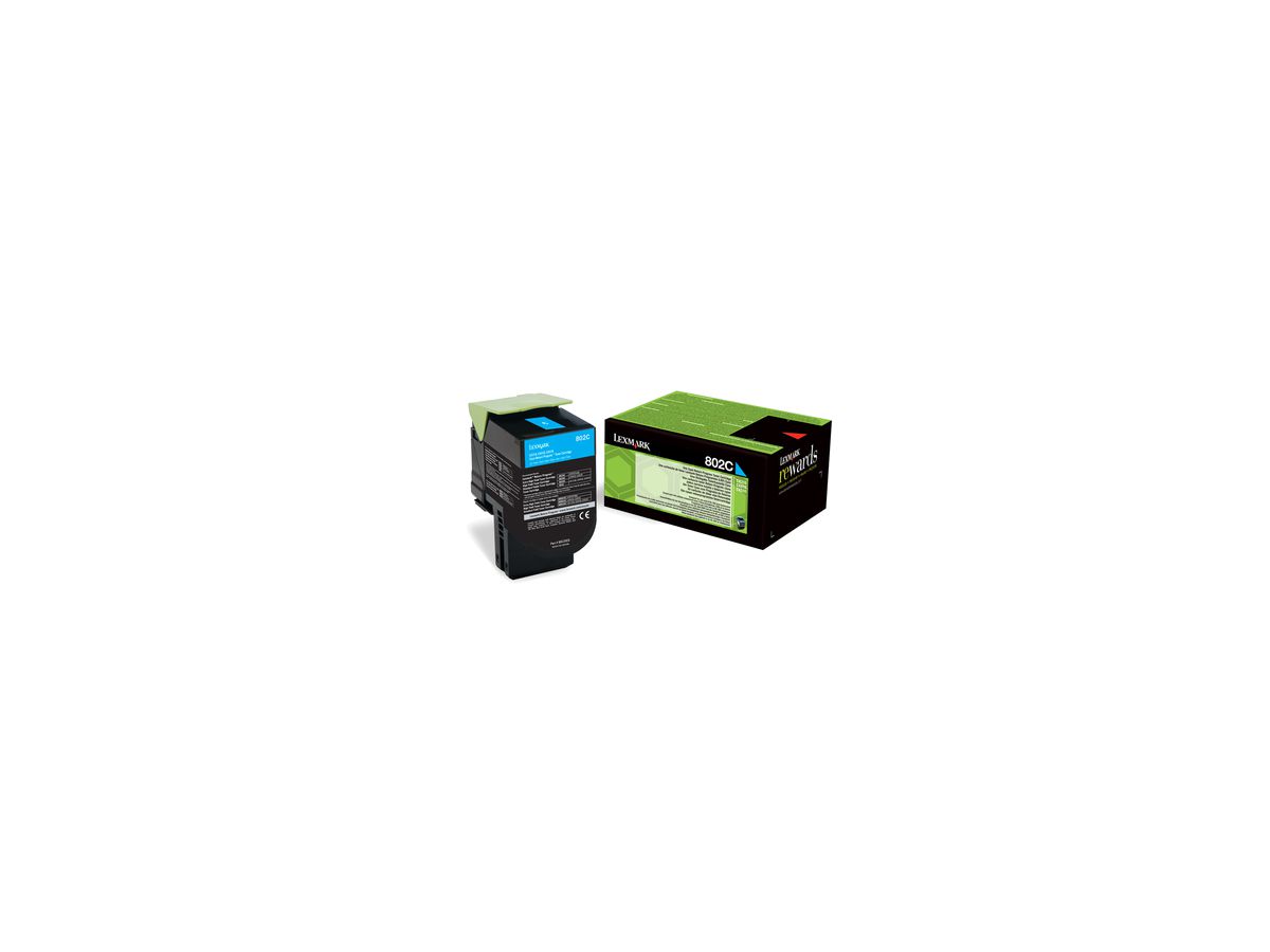 Lexmark 802C Original Cyan 1 pièce(s)