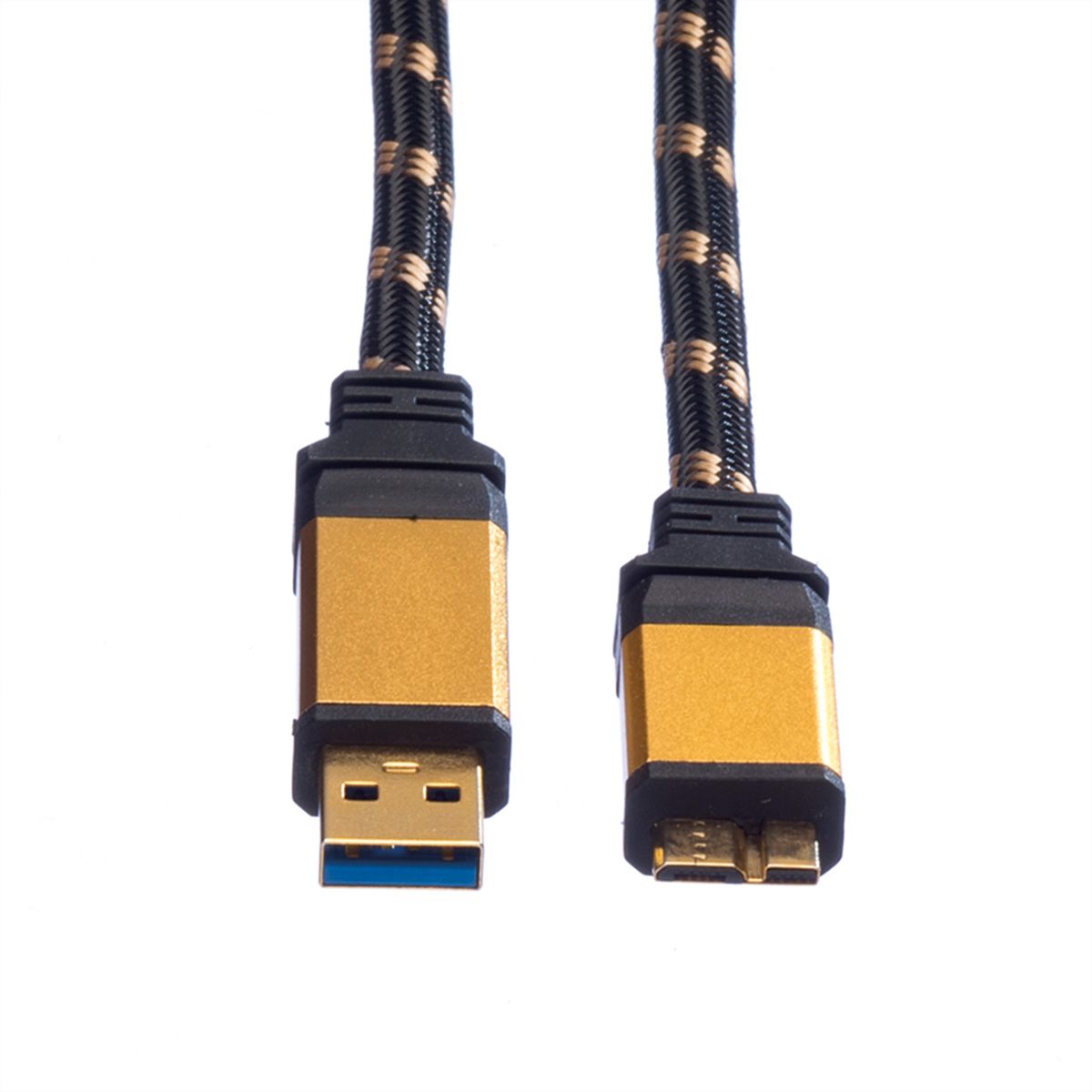 ROLINE GOLD Câble USB 3.2 Gen 1, type A-Micro B, M/M, 2 m