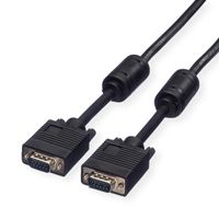 ROLINE SVGA HD15 M/HD15 M avec noyaux de ferrite, 3 m