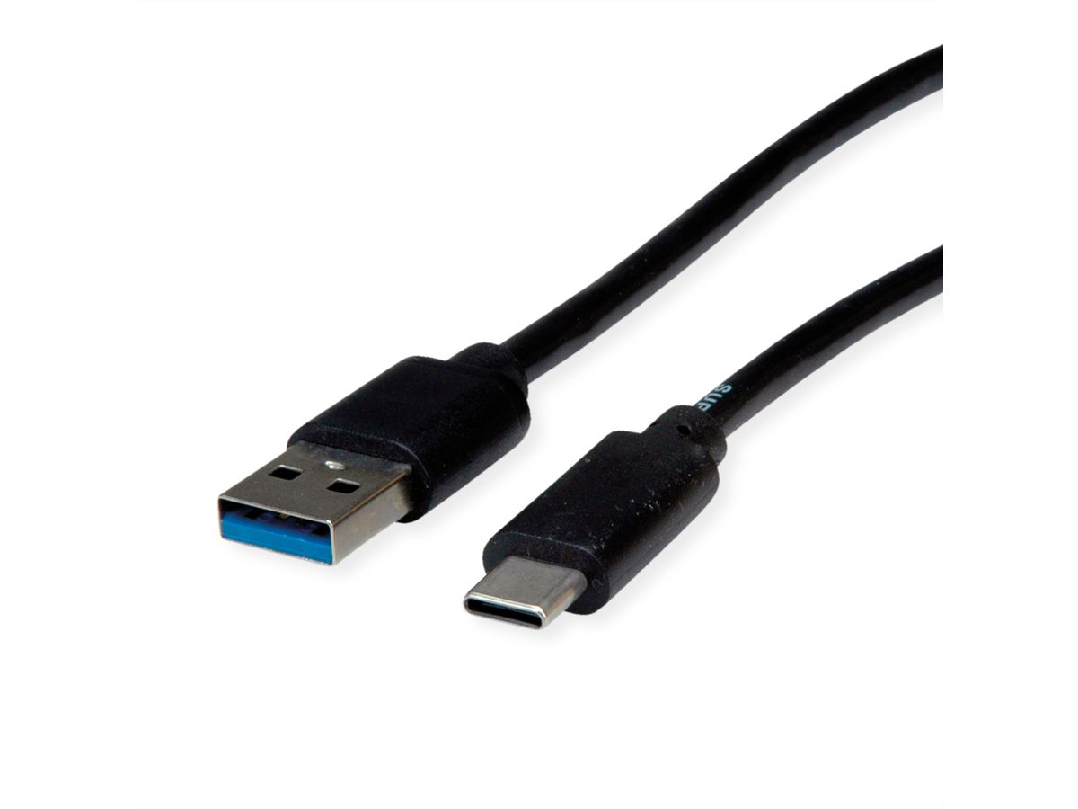 ROLINE RM Câble USB 3.2 Gen 1, A-C, M/M, noir, 0,5 m