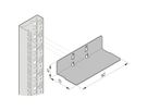 Glissière Varistar SCHROFF, courte, 15 kg, 1 paire