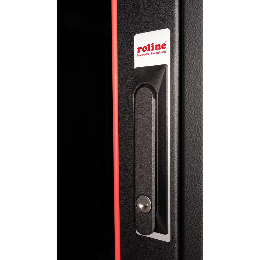 ROLINE 19" Baie réseau Basic 42U, 600x600 LxP Porte verre noir