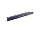 VALUE Panneau de brassage 19" pour keystones, 24 ports, 1U, blindé, noir