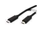 ROLINE Câble compatible USB 3.2 Gen2, avec PD (Power Delivery), avec Emark, C-C, M/M, noir, 3 m