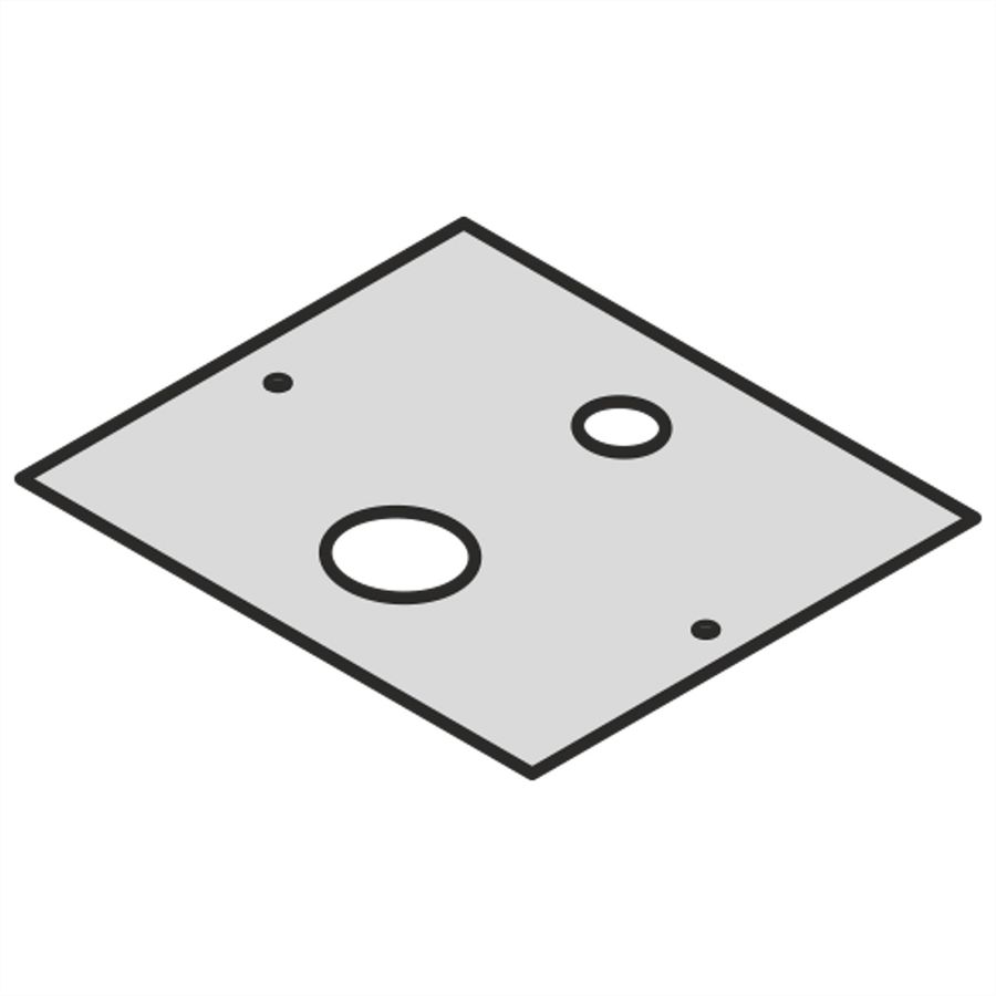 Plaque de passage de câbles pour boîtier LAN SCHROFF pour petit boîtier en fibre optique, INTERSCALE M 44H 133B 133T