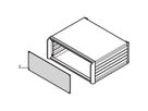SCHROFF PropacPRO Face avant, pleine largeur, non blindée, 2 U, 63 CV, 2 mm, alu, anodisé, bords non traités