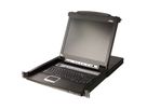 ATEN CL5716MW Commutateur KVM VGA LCD 43cm large à un seul rail PS/2-USB 16 ports, FR-Layout