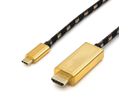 ROLINE GOLD Câble adaptateur type C - HDMI, M/M, 2 m