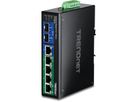 TRENDnet TI-PG62B Switch Rail DIN PoE+ Gigabit industriel à 7 ports