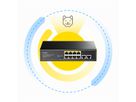 CUDY FS1010P Switch 8 ports 10/100M PoE+, 2 ports Uplink 120W