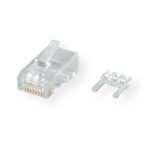ROLINE Connecteur modulaire non blindé Cat.6 (Classe E) pour câble solide, 10 unités