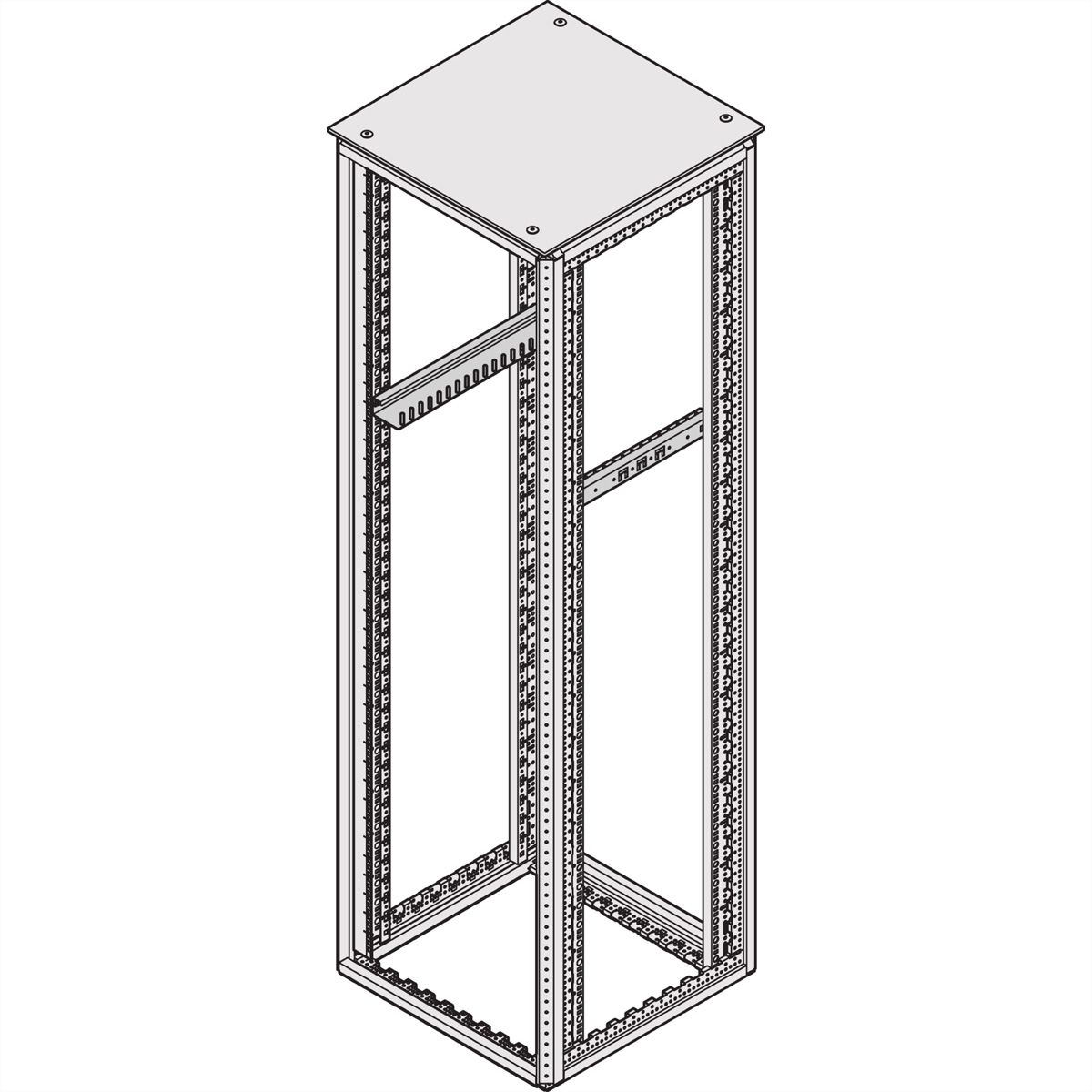 SCHROFF Varistar Slide Rail, 100 kg, 1 paire, 900D