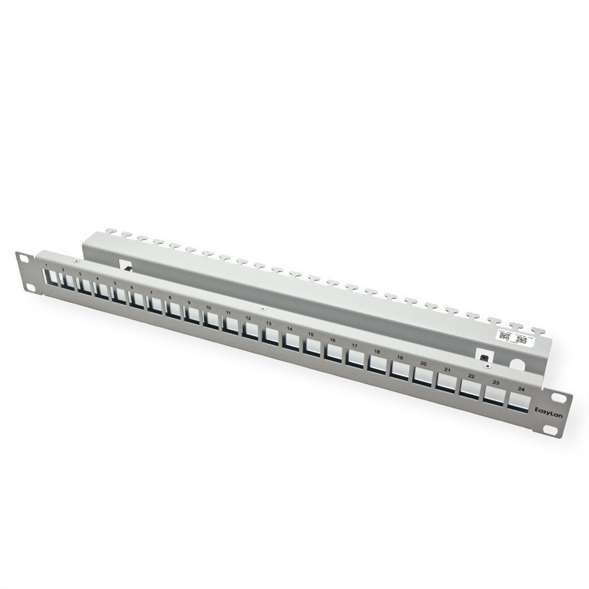EasyLan preLink / fixLink Paneau 19'' 1U, vide, pour 24 Keystones