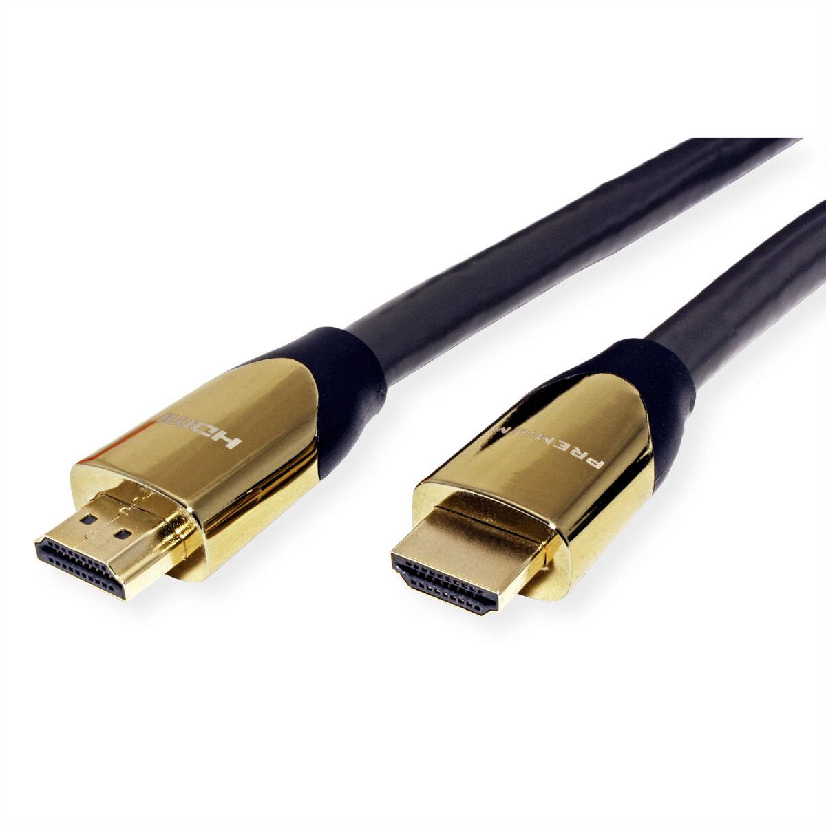 ROLINE PREMIUM Câble HDMI Ultra HD avec Ethernet, 4K, M/M, noir, 7,5 m