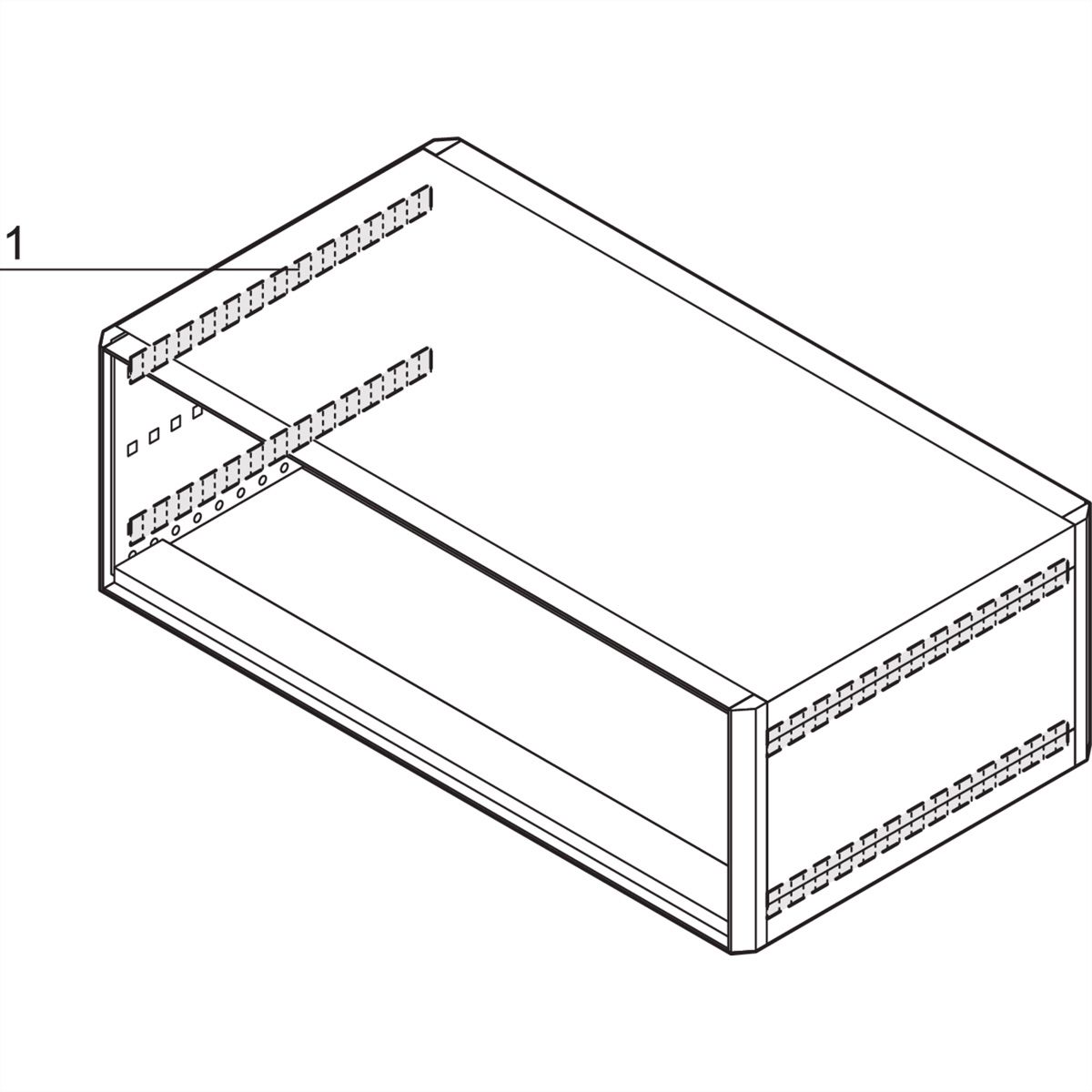 Kit de blindage CEM RatiopacPRO SCHROFF, panneau latéral vers plaque de recouvrement, 255 mm