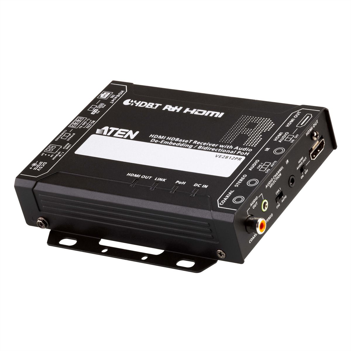 ATEN VE2812PR Récepteur HDMI HDBaseT avec extraction audio / PoH bidirectionnel (4K@100m)