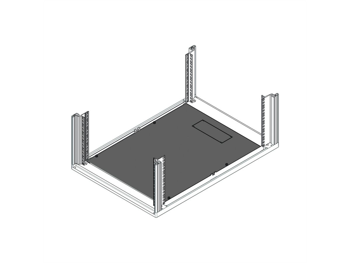 Plaque de base Novastar SCHROFF, Heavy-Duty, 553W 600D