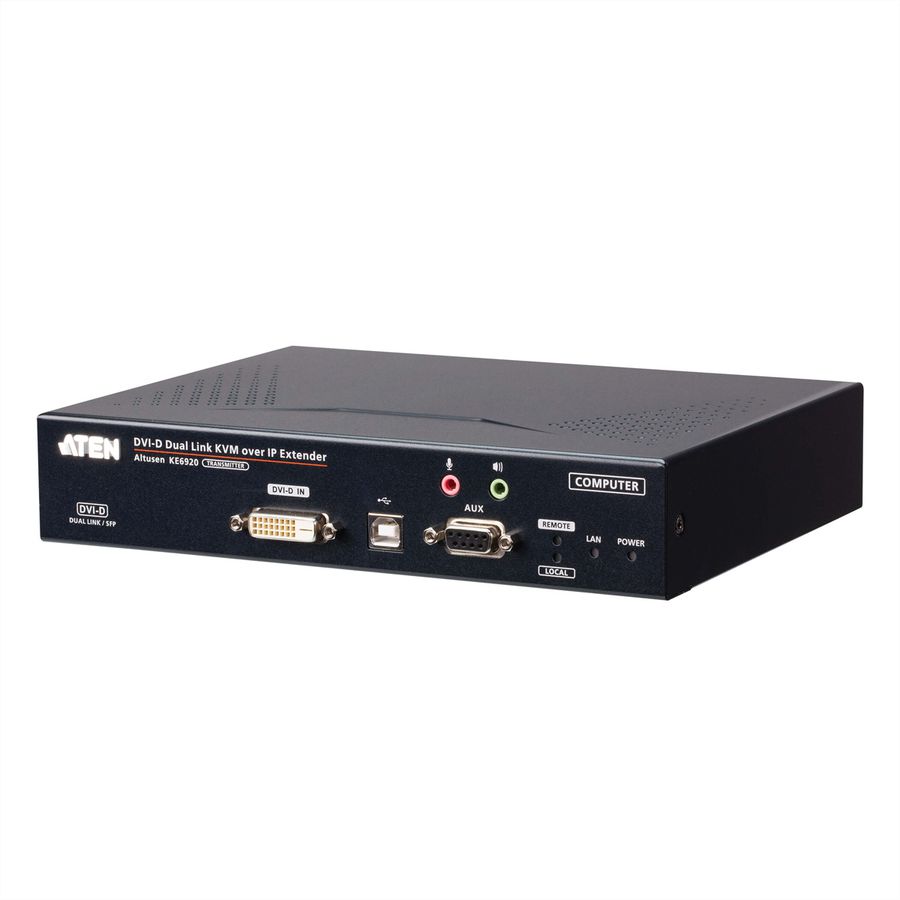 ATEN KE6920T Émetteur KVM 2K DVI-D Dual Link sur IP avec double SFP