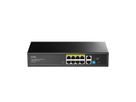 CUDY GS1010PE Switch 8 ports Gigabit PoE+, 2 ports Gigabit Uplink 120W