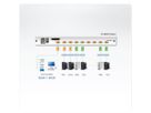 ATEN CL5808N Switch KVM LCD à 8 ports (USB-PS/2 VGA), port USB (double rail), FR-Layout