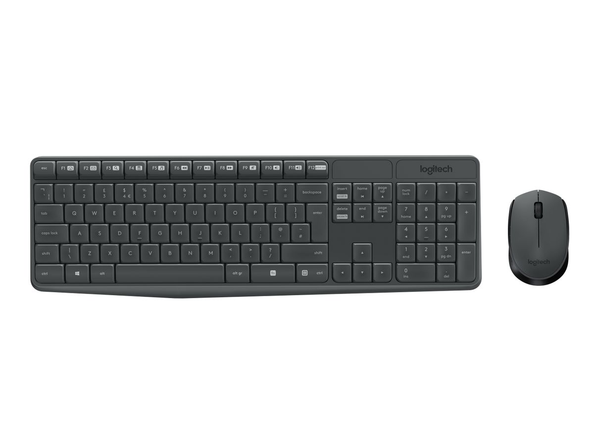 LOGITECH MK235 RF Ensemble clavier souris sans fil français noir