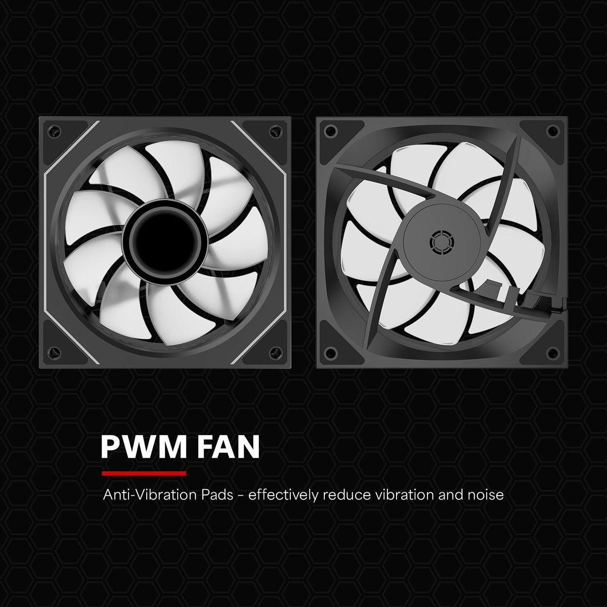 XILENCE XF078 Ventilateur de boîtier Reverse, avec Design Infinity Mirror
