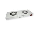 ROLINE 19" Unité de ventilation, 2 ventilateurs, Thermostat gris