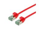 ROLINE RM Cordon DataCenter U/FTP Cat.6A (Classe EA), slim, rouge, 1 m