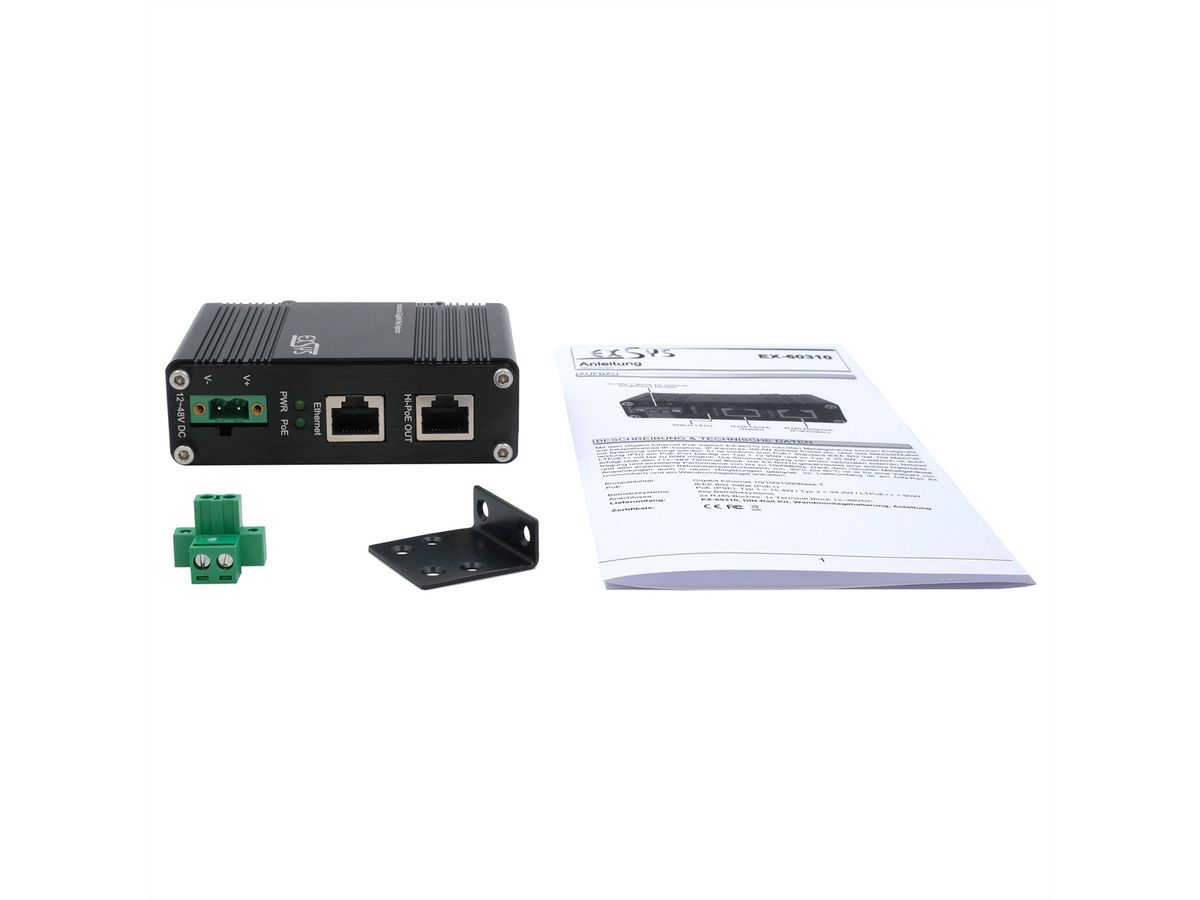 EXSYS  EX-60310  Injecteur PoE+ Gigabit 60W