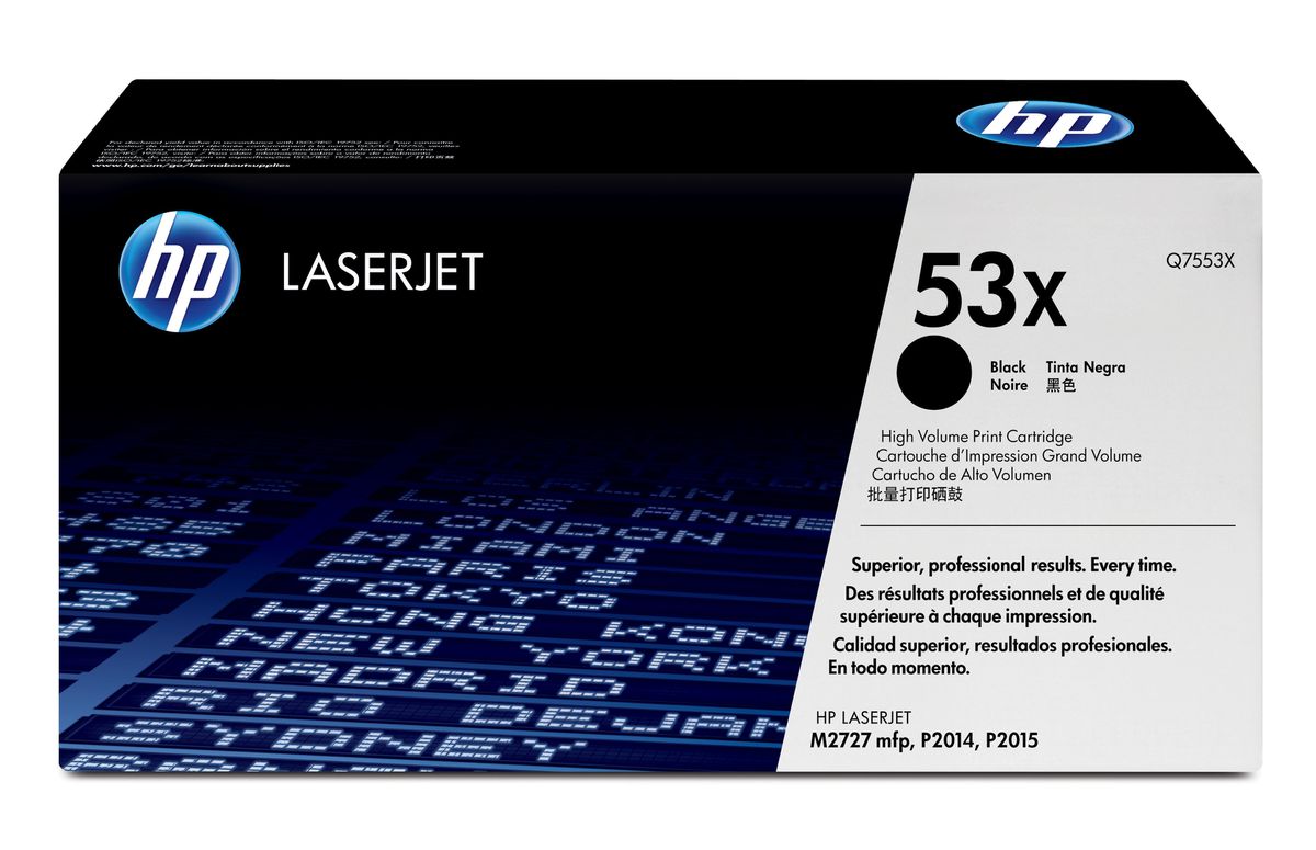 HP 53X toner LaserJet noir grande capacité authentique