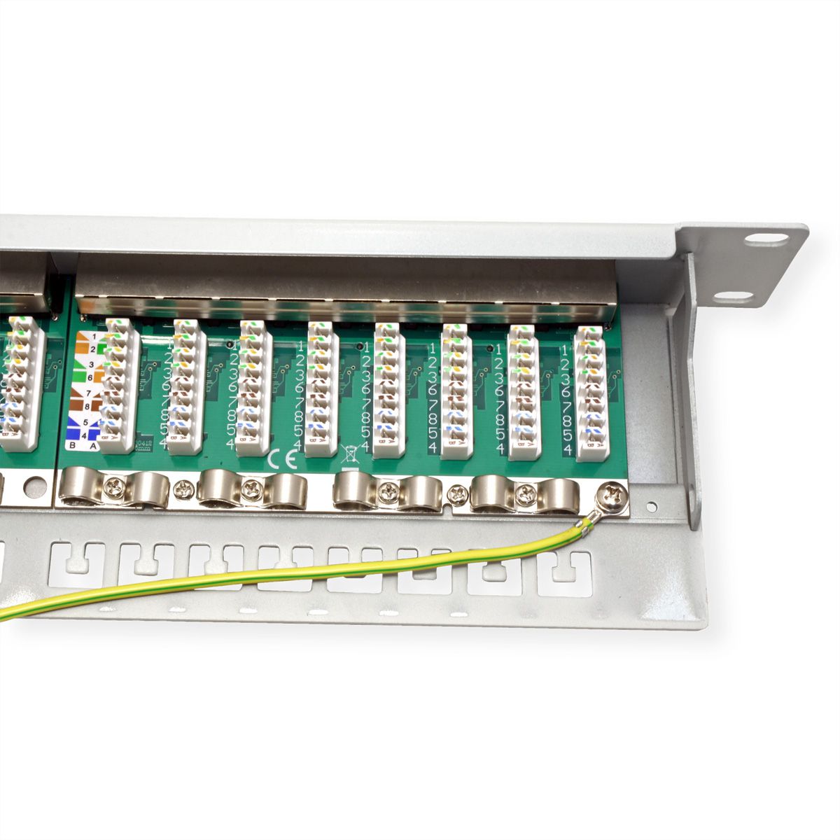 VALUE Panneau de brassage Cat.6A (Classe EA) 19", 24 ports, STP, gris