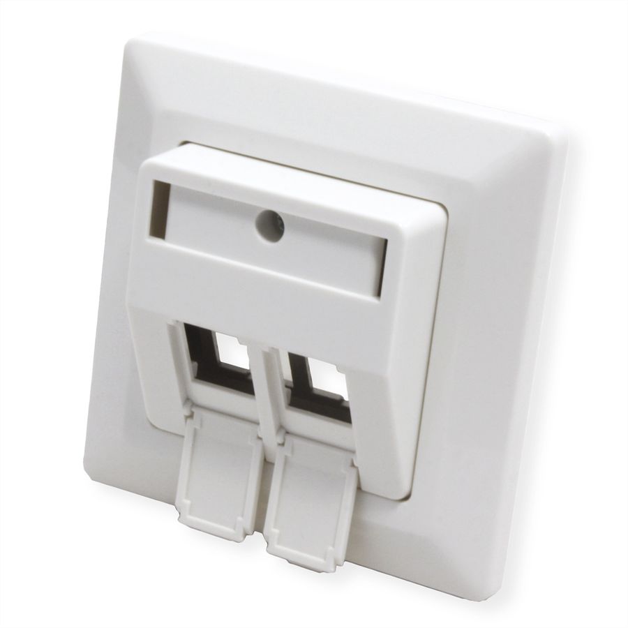 ROLINE Embase pour modules, 2 ports, pour keystones