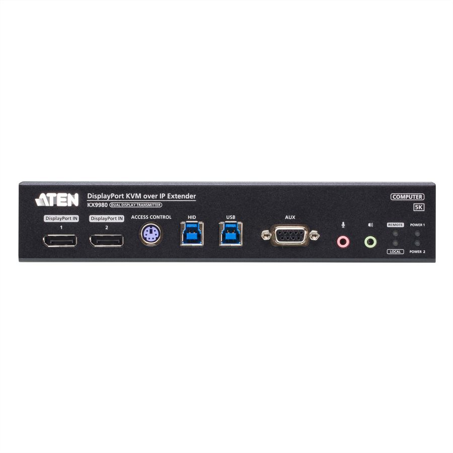 ATEN KX9980T Transmetteur KVM sur IP double écran DisplayPort 5K