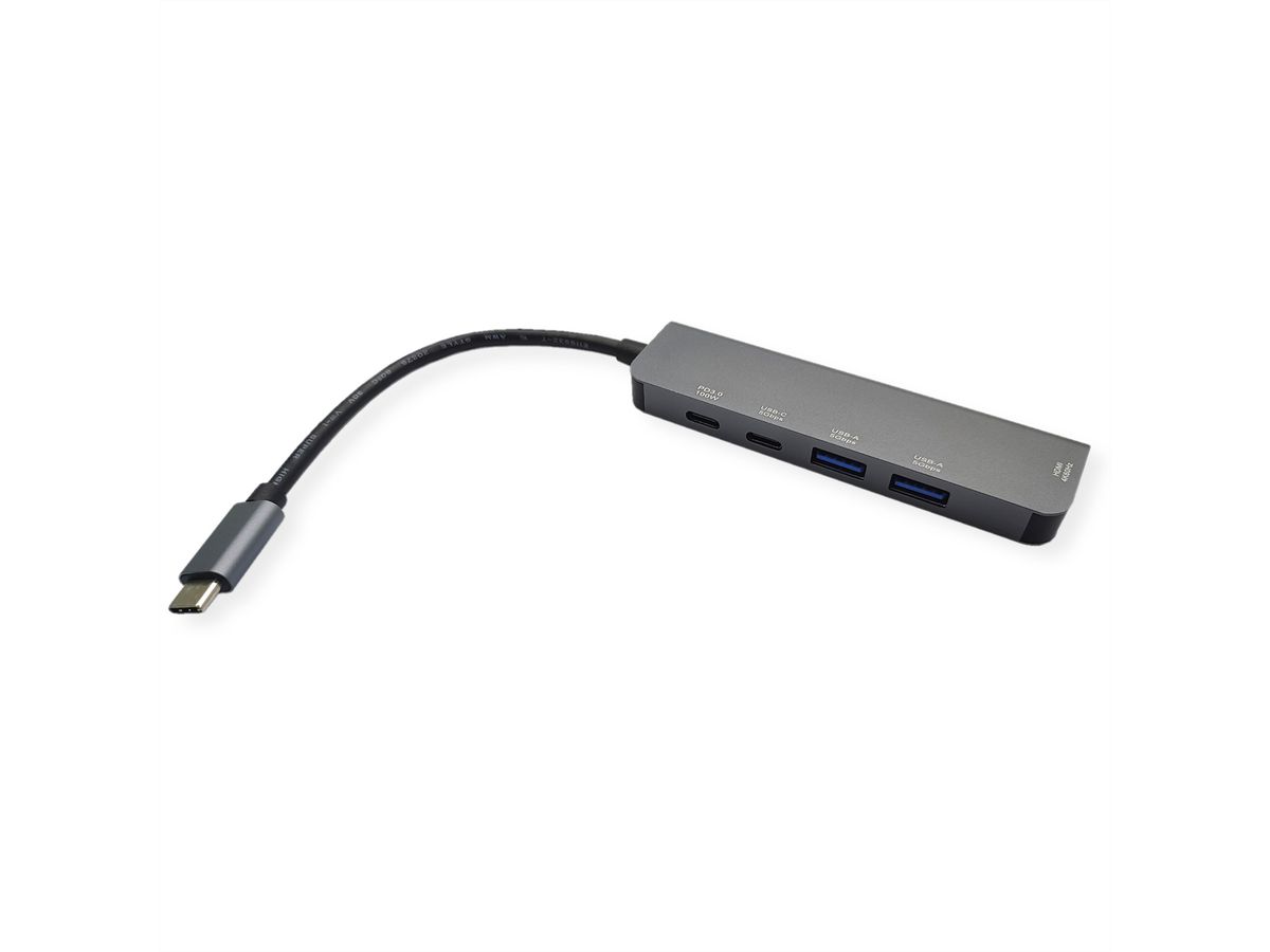 VALUE Station d'accueil USB type C, HDMI 4K60, 3x USB3.2 Gen1 (1x C + 2x A), 1x PD
