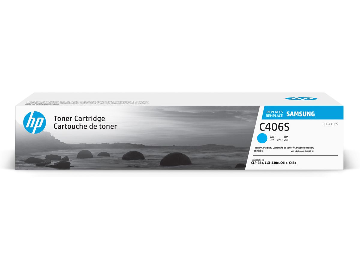 Samsung CLT-C406S Toner cyan authentique